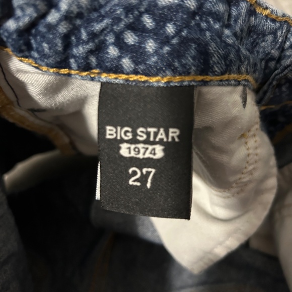 Women's Big Star 1974 Low Rise Patterned Jean Shorts - 27 - Picture 9 of 11